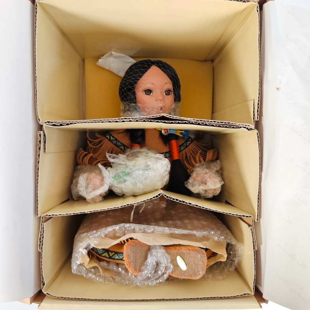 Danbury Mint Cactus Flower Gregory Perillo Porcelain Doll Cheyenne New In Box